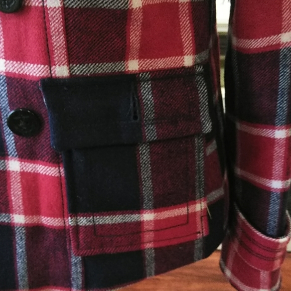 American Eagle checkard board jacket size S - Picture 3 of 9